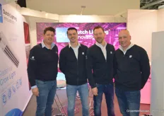 Dennis Janmaat, Robin Veenstra, Peter Lansbergen, and Robert Jansen from Dutch Lighting Innovation.